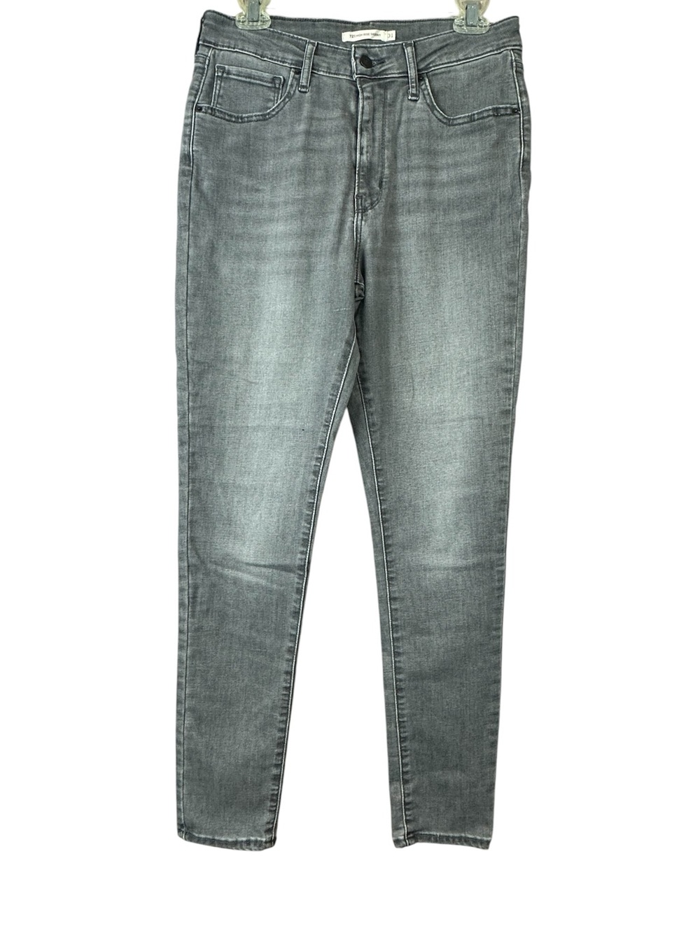 Levi’s 721 High Rise Skinny Grey Denim Jeans Women Sz 31